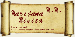 Marijana Misita vizit kartica